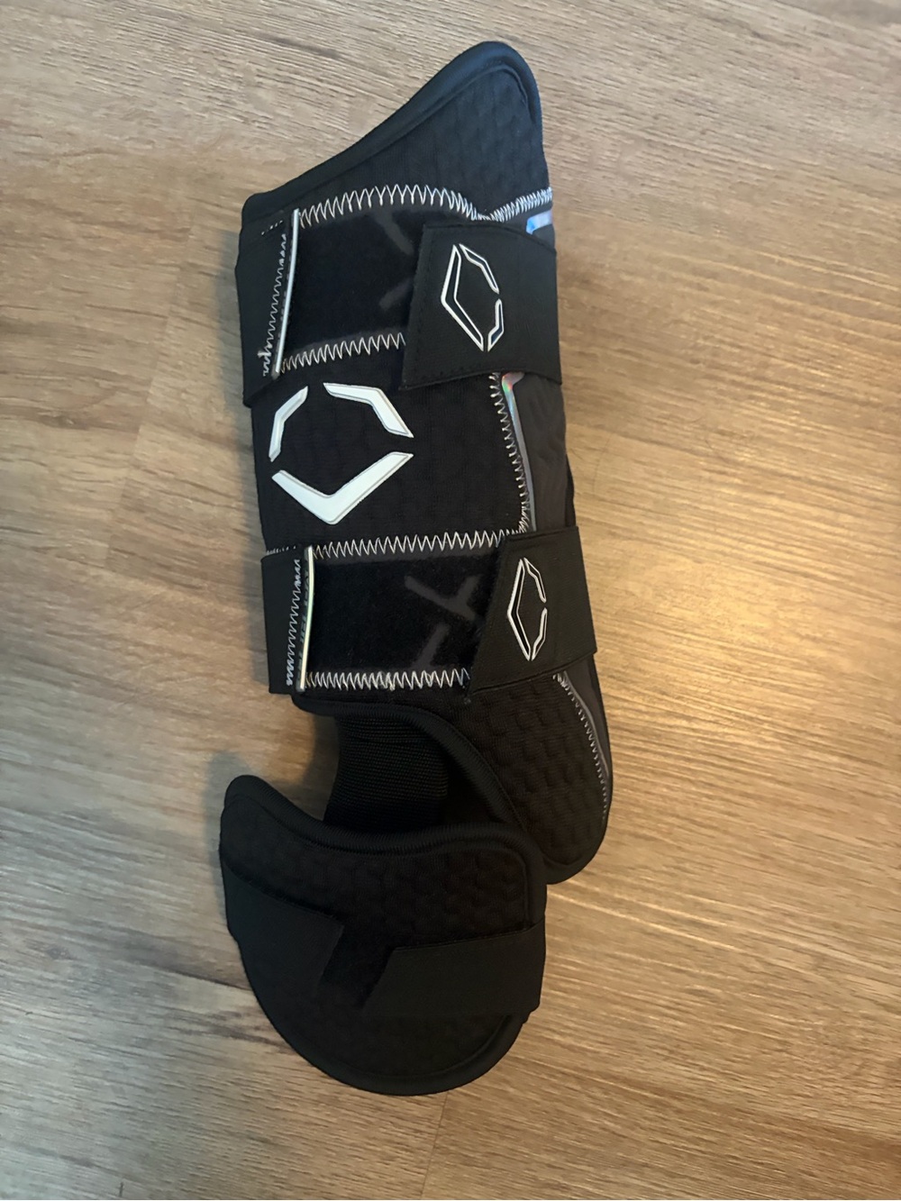 Men's Black Protective Sport Boot with Dual Hook-and-Loop Straps